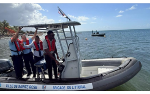 La 1ère brigade du littoral de la commune de Ste-Rose en mer