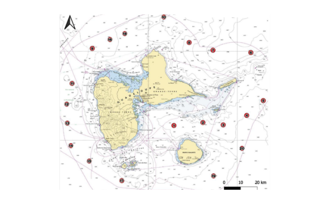 Cartographie de l'Implantation d'un parc de 20 DCP en Guadeloupe
